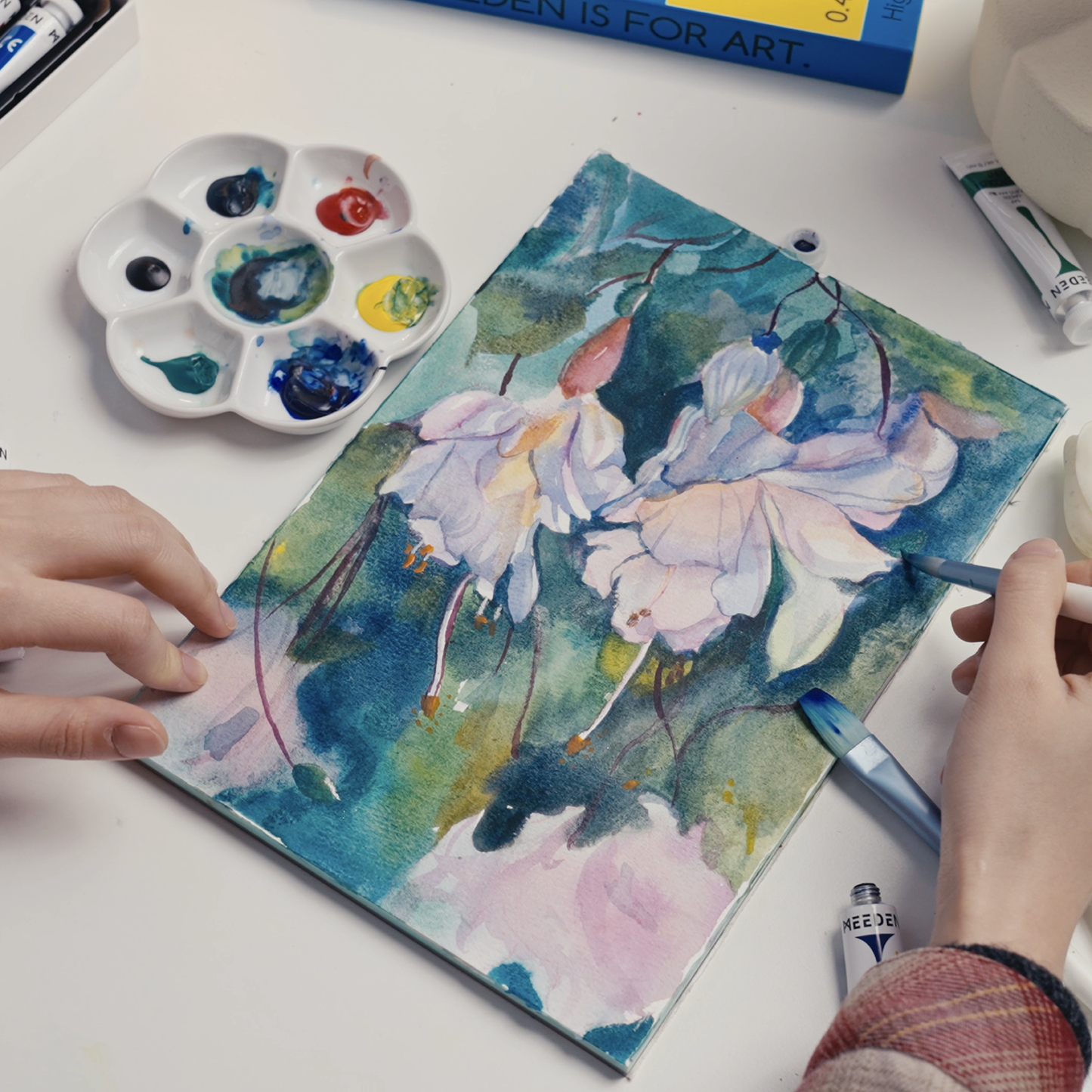 MEEDEN Watercolor Paint Tubes Set - Academy Grade 24 x 12ml/0.4oz Water Color Paint for Students Beginners