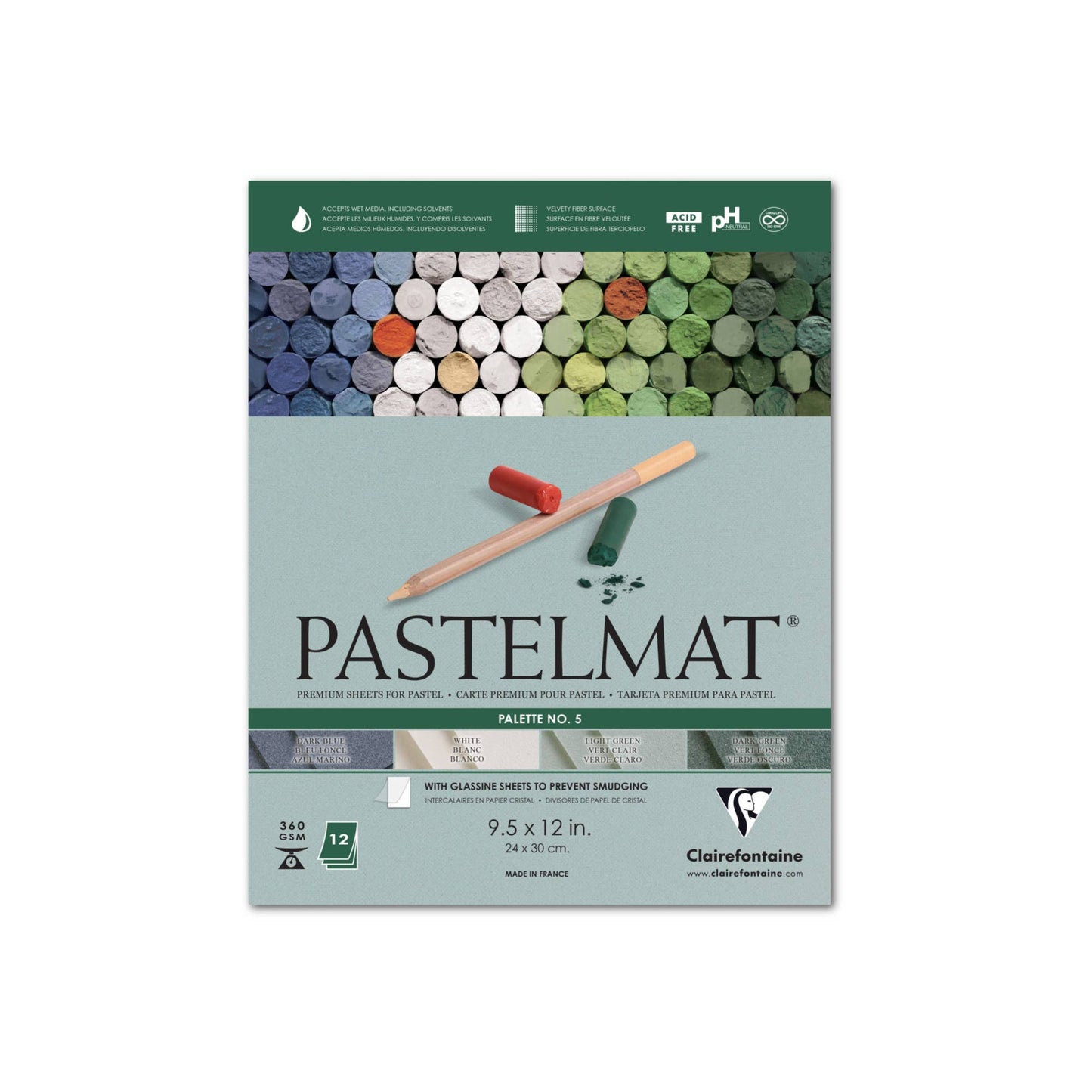 Wine Color Pastelmat Premium Textured Paper 12 x 15.5" Single Sheet