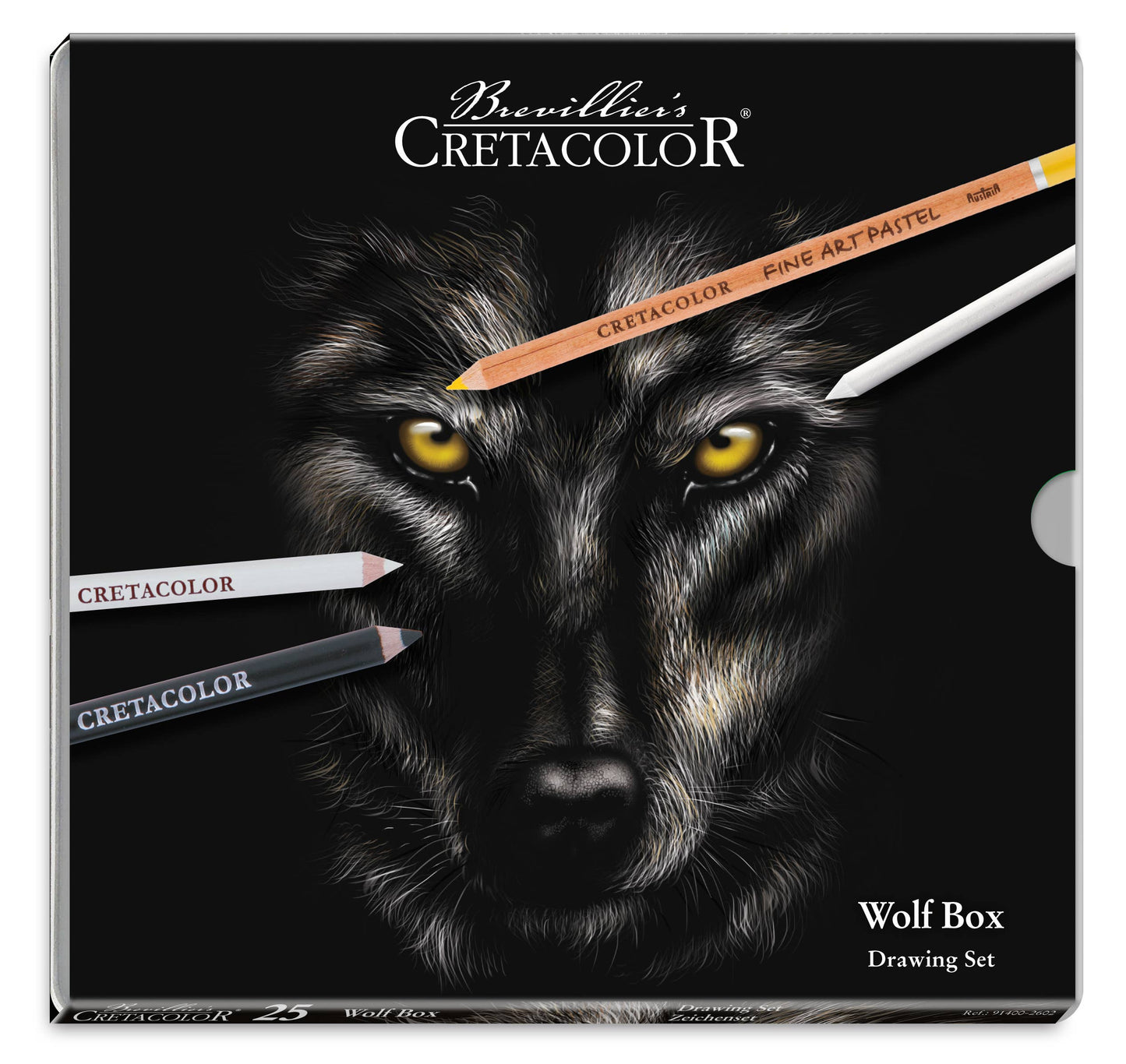 Cretacolor Wolf Box Drawing Set, 25 Pieces