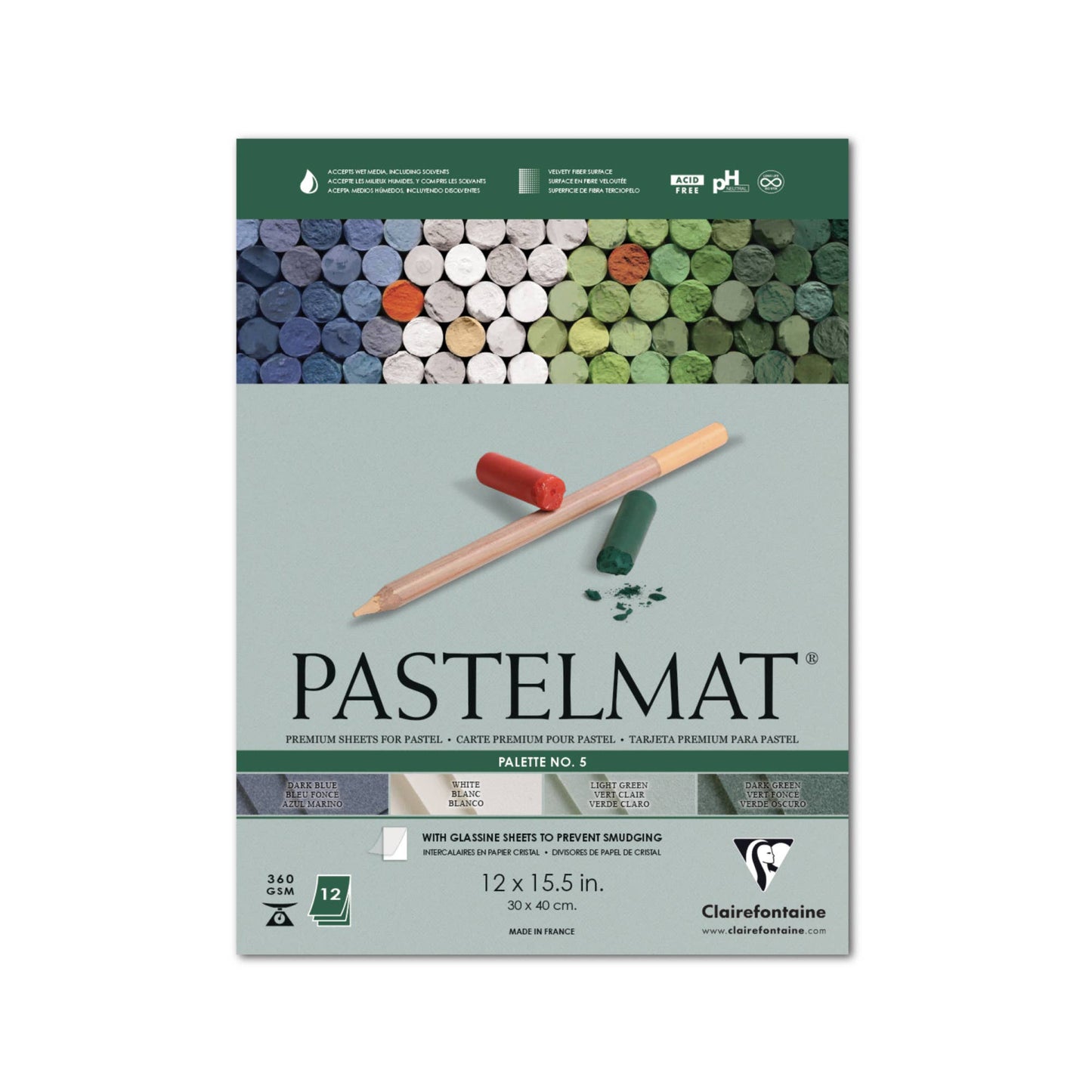 Wine Color Pastelmat Premium Textured Paper 12 x 15.5" Single Sheet