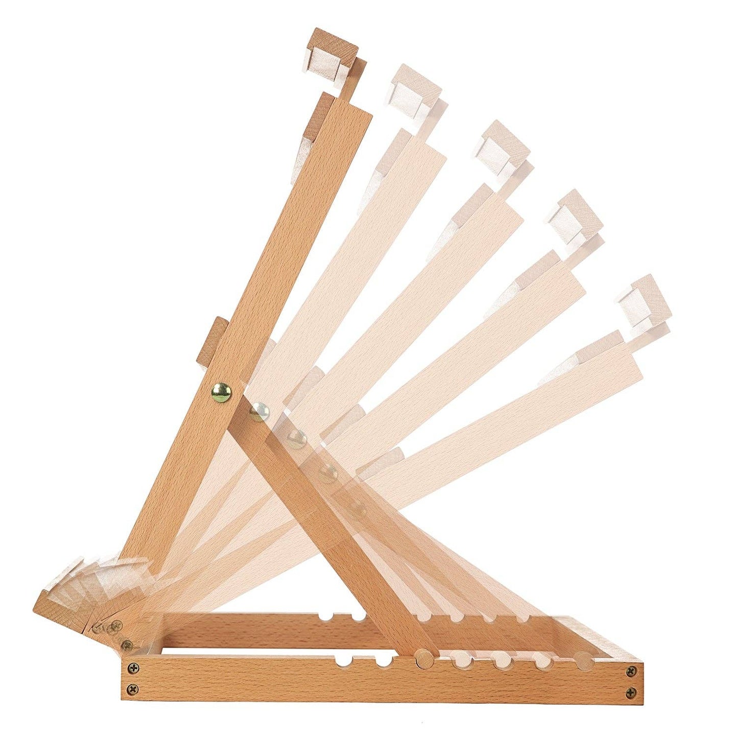 MEEDEN Heavy-Duty Tabletop Studio H-Frame Wooden Easel- Solid Beech Wood Adjustable Artists Desktop Wood Easel Table for Artist, Beginners & Teens- Holds Canvas Art up to 23" High