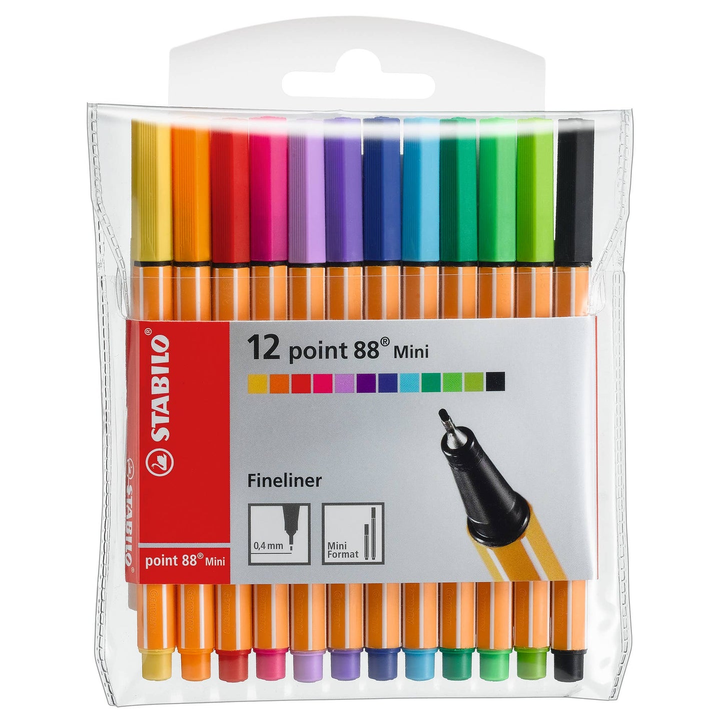 STABILO point 88 Pen Mini Sets: 12PC set - Multi Color