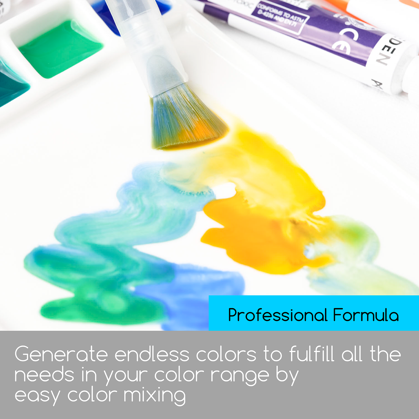 MEEDEN Watercolor Paint Tubes Set - Academy Grade 24 x 12ml/0.4oz Water Color Paint for Students Beginners
