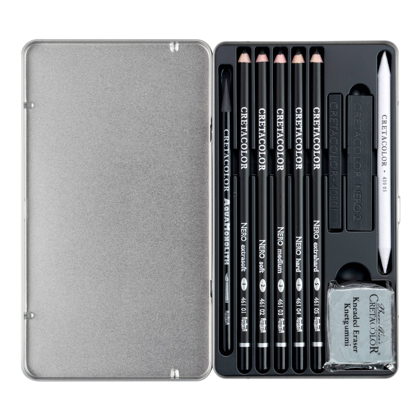 Cretacolor Deep Black Drawing 10-Piece Set