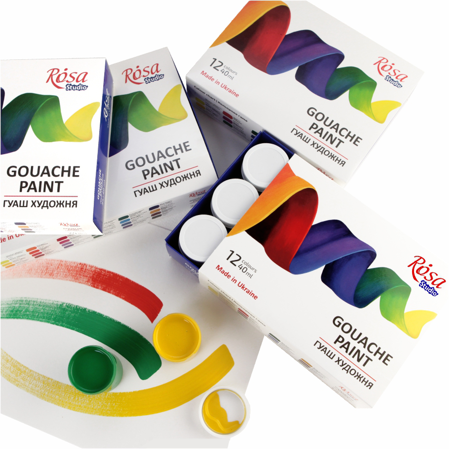 Gouache paint set 12*40ml ROSA Studio: Classic 1