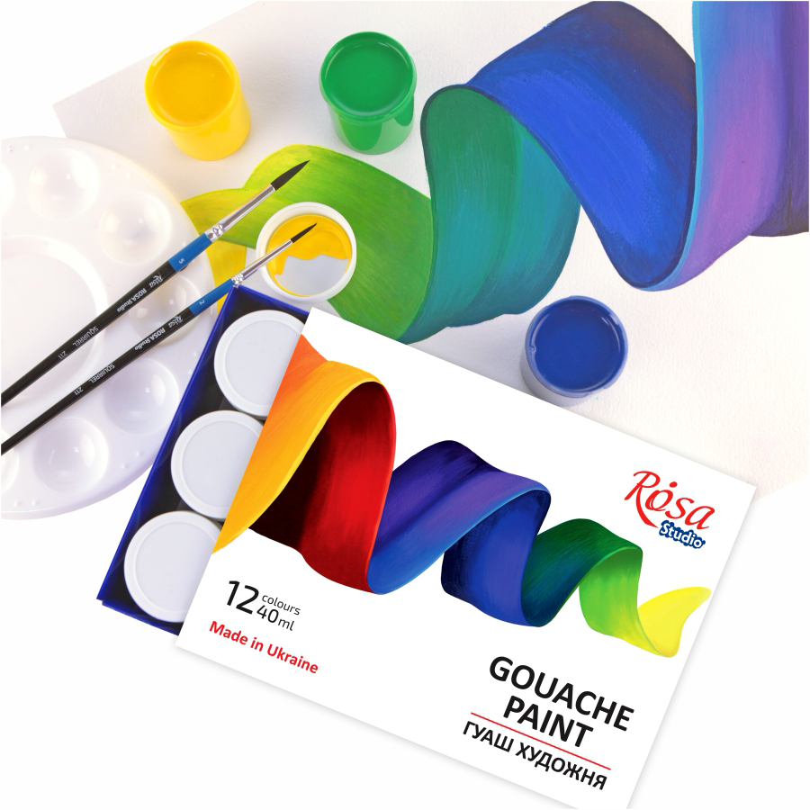 Gouache paint set 12*40ml ROSA Studio: Classic 1