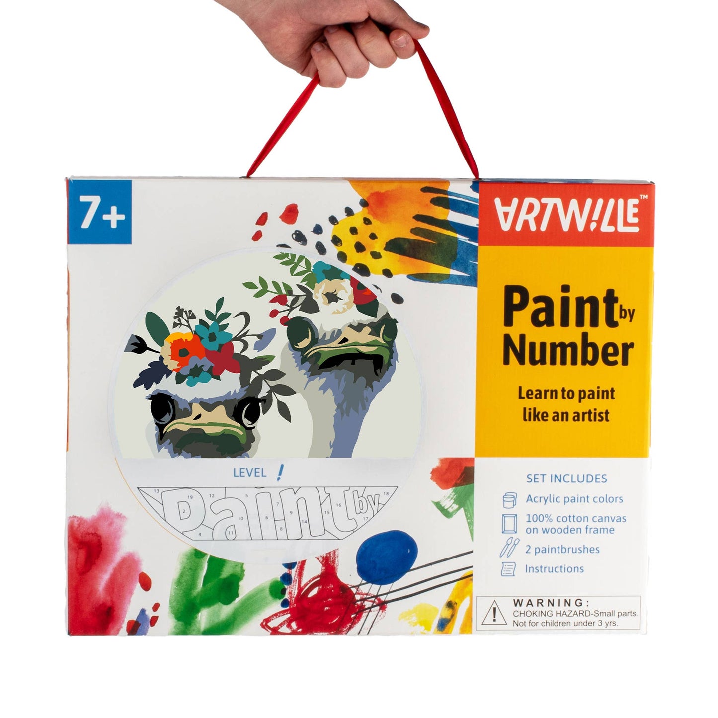 Artwille DIY Paint by Numbers  - Owens in Wreath, level 1