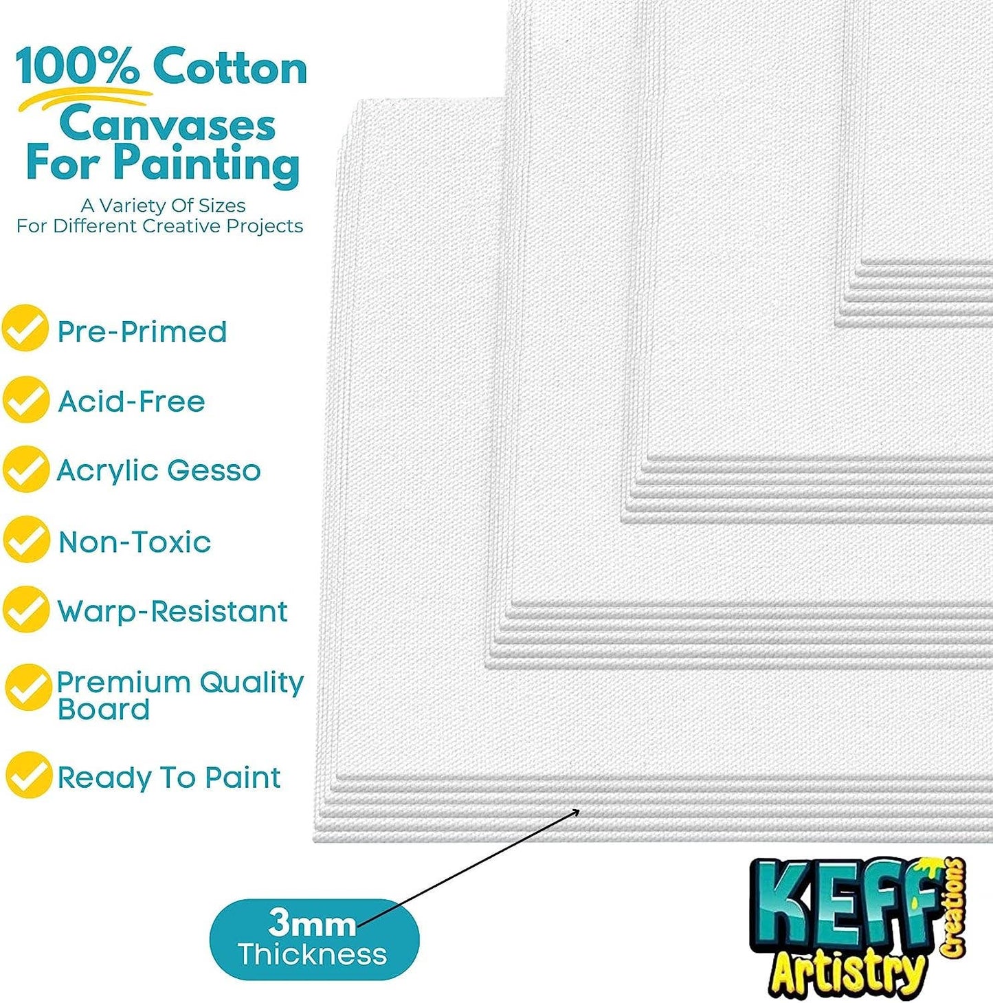 Canvases for Painting - 11x14 Single Canvas